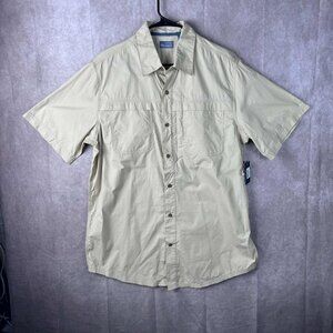 Men's RK Performance Tan Ripstop Fishing Shirt Size LT NWT
